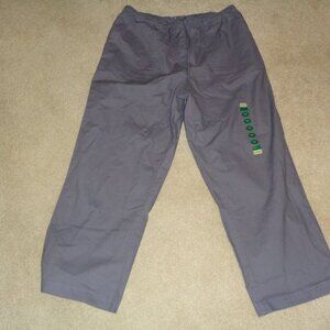 LL Bean Gray Cotton Casual Slacks Large Petite NWT
